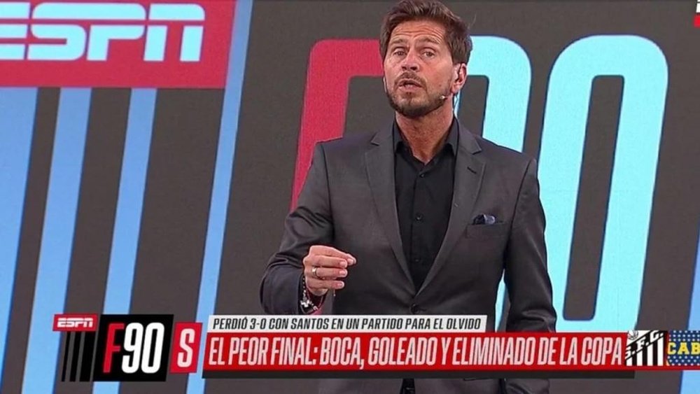 En Argentina castigan a Boca y culpan a Russo. Captura/ESPN
