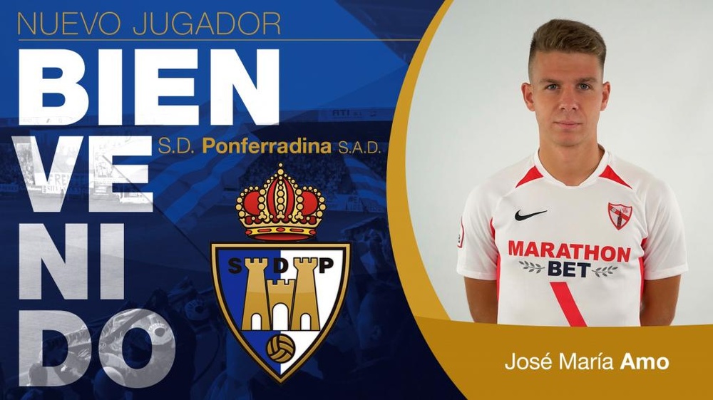 La Ponferradina firma al canterano sevillista José María Amo. SDPonferradina
