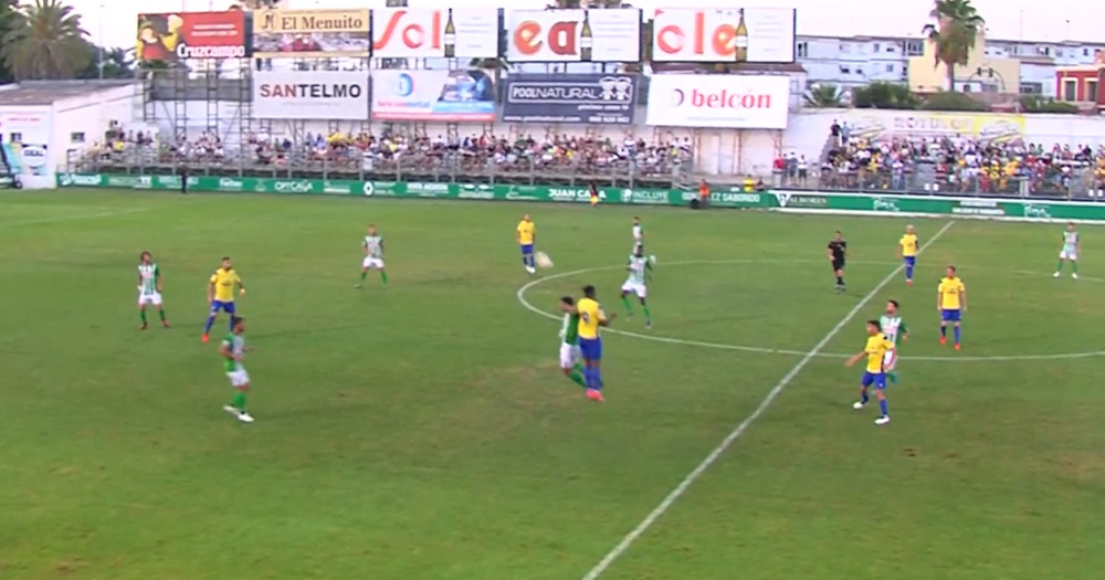 El Atlético Sanluqueño saca oro de Castalia. Captura/CadizTV