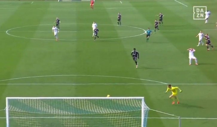 ¿Cómo haces ese autogol, Rrahmani? Captura/DAZN