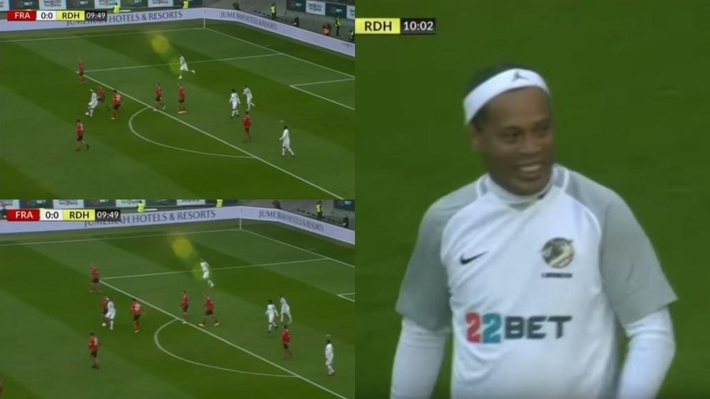 Ronaldinho sera toujours Ronaldinho. Capture/SportTV