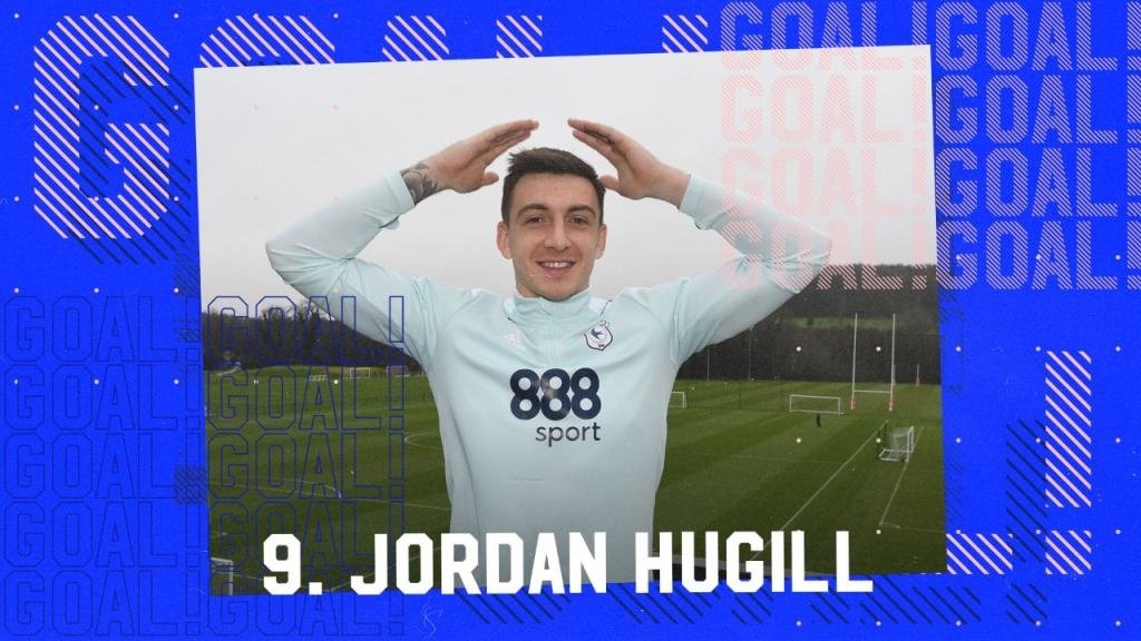 Hugill fue anunciado y marcó horas después. CardiffCityFC