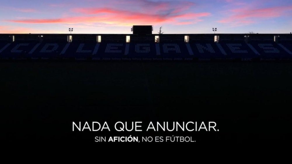 El Leganés anunció el cartel para el duelo ante el Valladolid. Twitter/CDLeganes