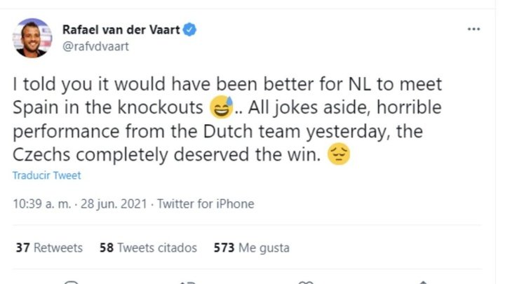 Van der Vaart volvió a reírse de España: 