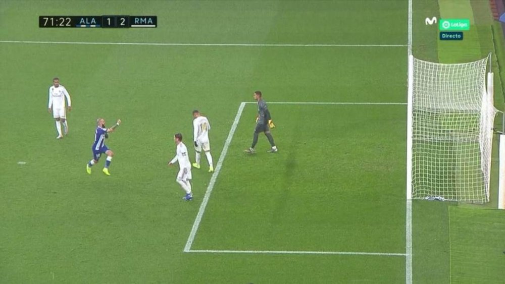 Vidal taunted Ramos in the celebration and seemed to make an offensive gesture. Captura/Movistar
