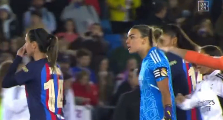 El Barça Femenino goleó al Real Madrid por 0-4. Captura/DAZN