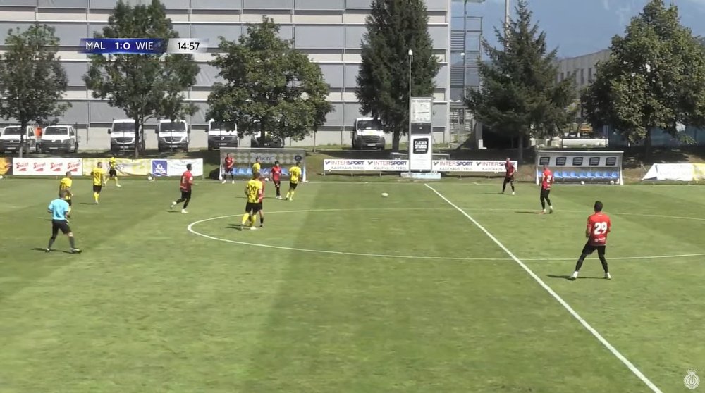 El Mallorca ganó su amistoso de pretemporada. Captura/RCD_Mallorca