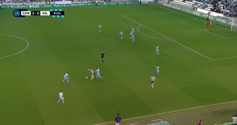 El Córdoba venció al Villanovense por 2-0. Captura/Footters