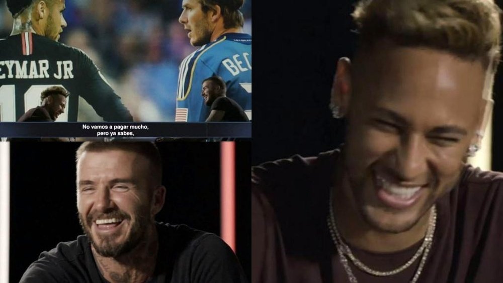 El inglés provocó las risas de Neymar. Captura/ESPN
