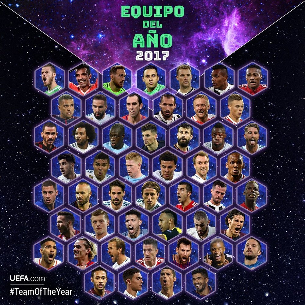 Ronaldo has been named in UEFA's Team of the Year nominees for a record 14th time. GOAL