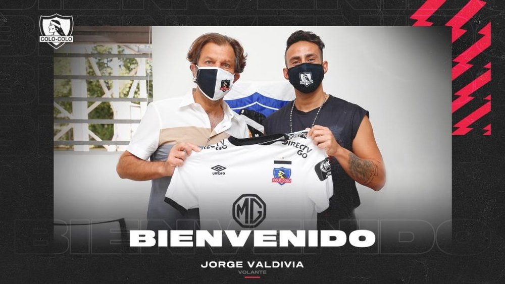 OFICIAL: Jorge Valdivia vuelve a Colo-Colo. Twitter/ColoColo