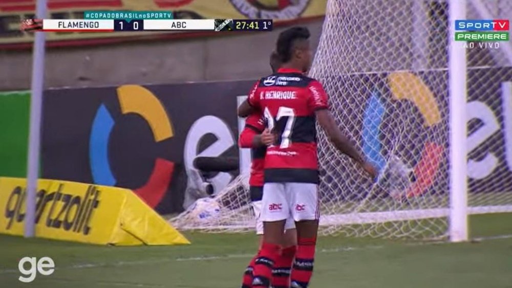 Flamengo trituró a ABC. Captura/SportTv