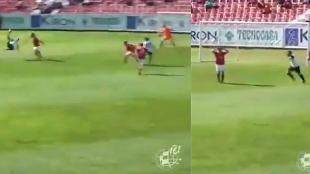 El golazo de chilena desde la frontal que asombró hasta a la defensa. Captura/Footters