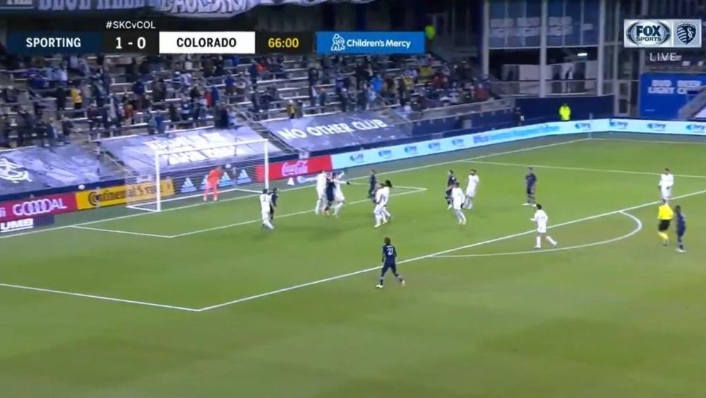 Fontàs scored for Sporting Kansas City. Screenshot/MLS