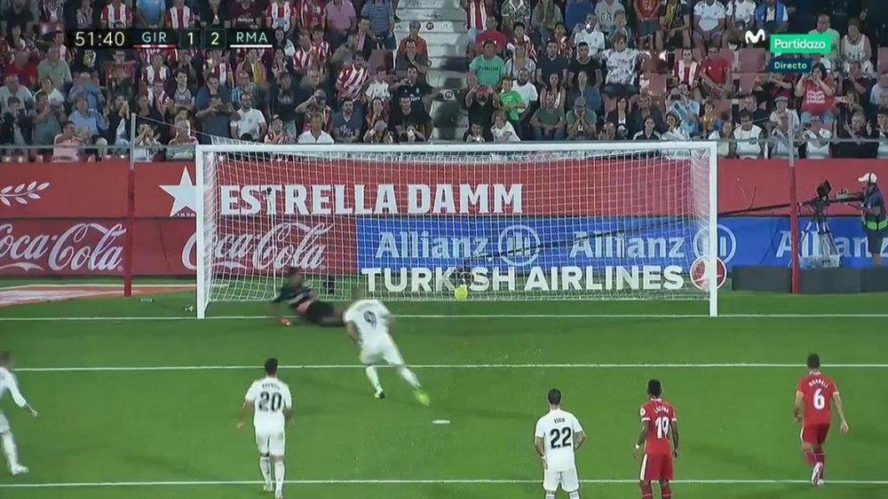 Benzema puts them ahead. Screenshot/CasadelFutbol