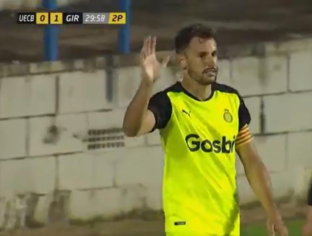 El Girona venció 0-2 al Costa Brava. Captura/Esport3