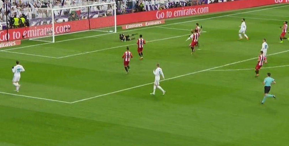 Ronaldo nets his fourth of the night. Screenshot