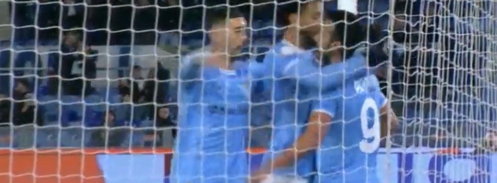 Pedro y Anderson regalan a la Lazio el billete a cuartos. Captura/Live