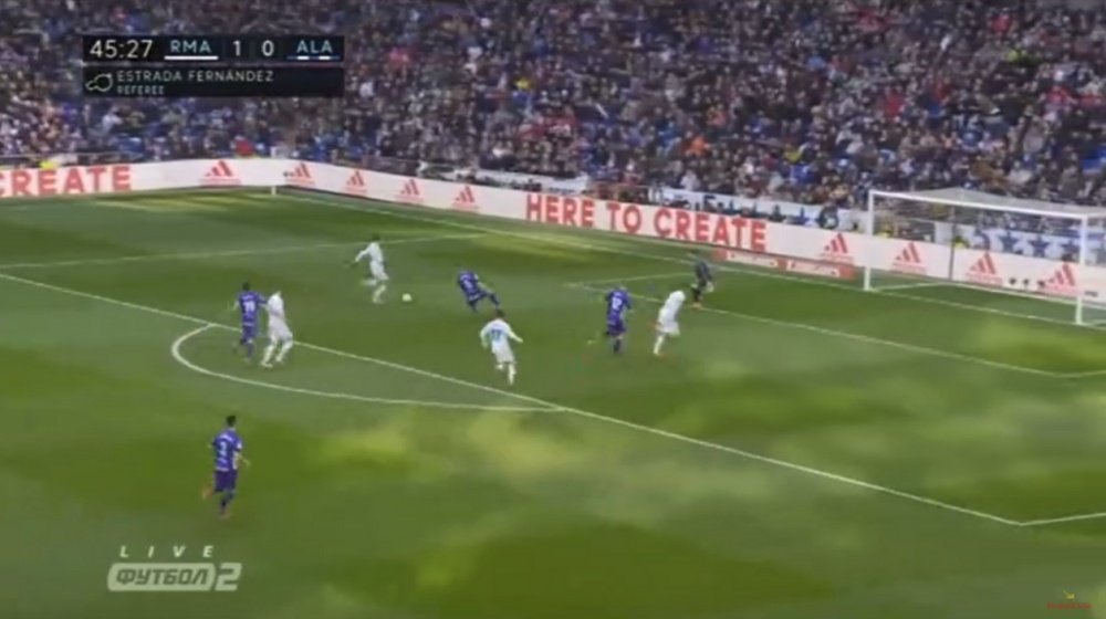 Bale struck early in the second half. TScreenshot/Live2