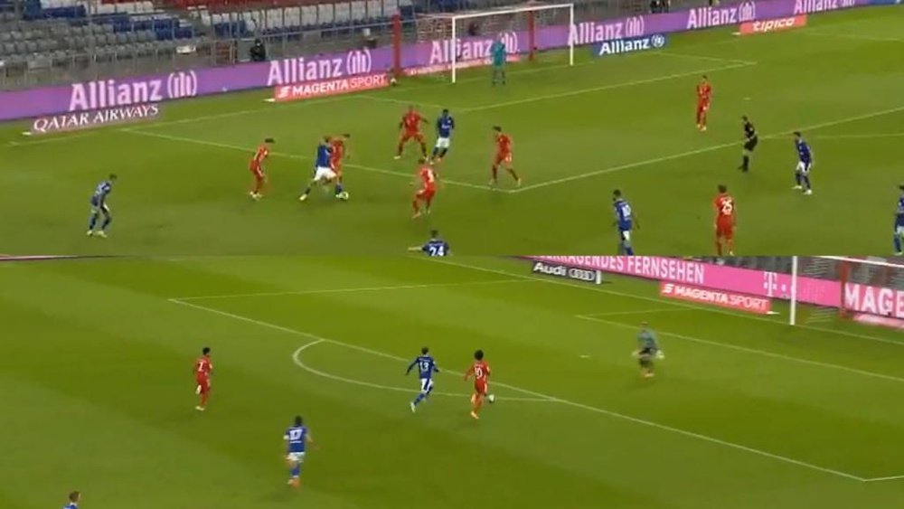 El Bayern es un cohete: un gol cruzando de área a área... ¡en diez segundos! Captura/Movistar+