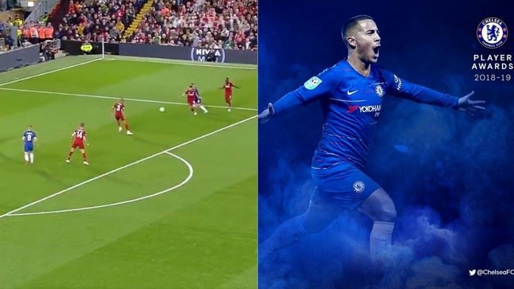 Chelsea give Hazard goal of the season in club awards ceremony