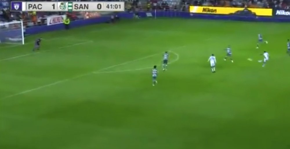 Jara anotó un auténtico golazo. ESPN