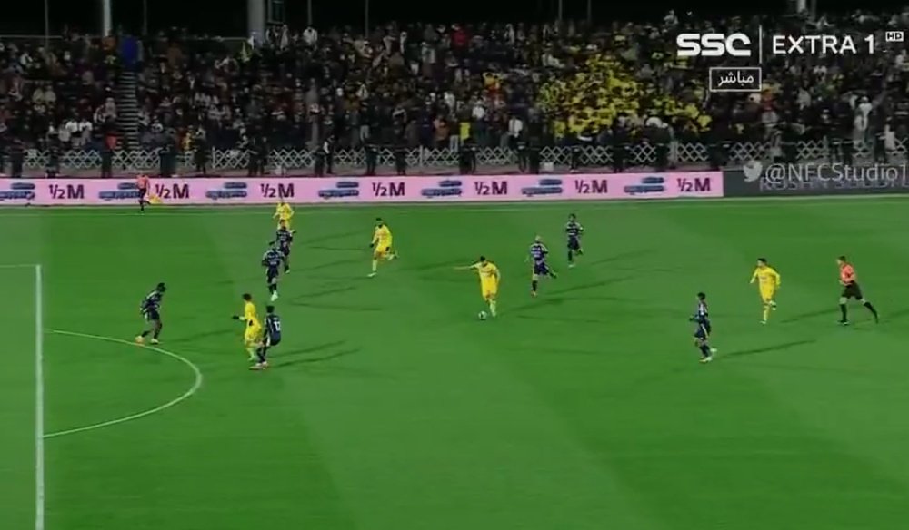 Al Nassr failed to mount a late response in Friday's league clash. Screenshot/SSC
