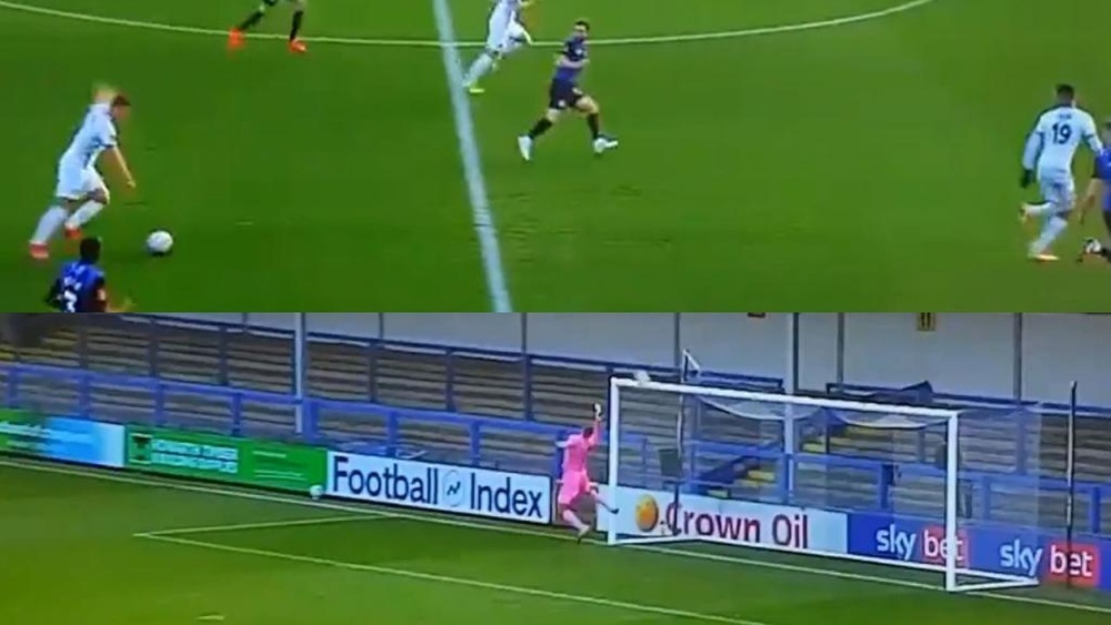 Lo lleva en la sangre: el espectacular gol de mediocampo de otro Rooney. Captura