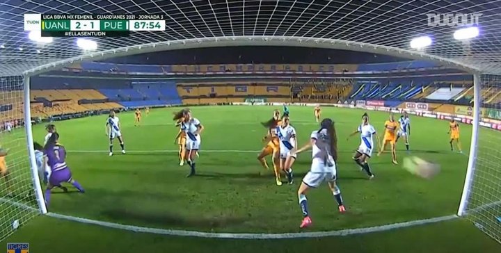 VÍDEO: Blanca Solís le dio la victoria a Tigres ante Puebla en el 87'