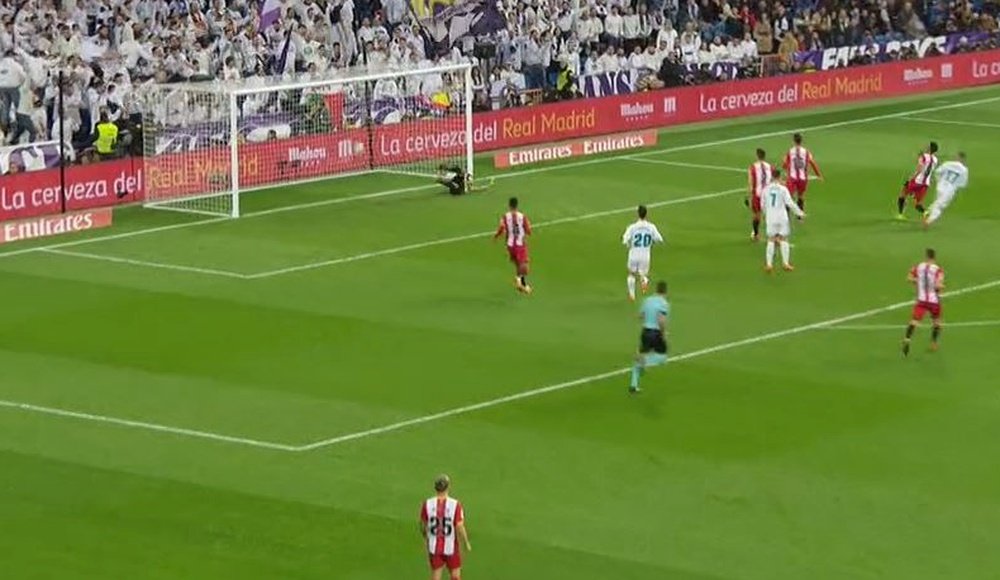 Vazquez stroked home after being fed by Ronaldo. Screenshot