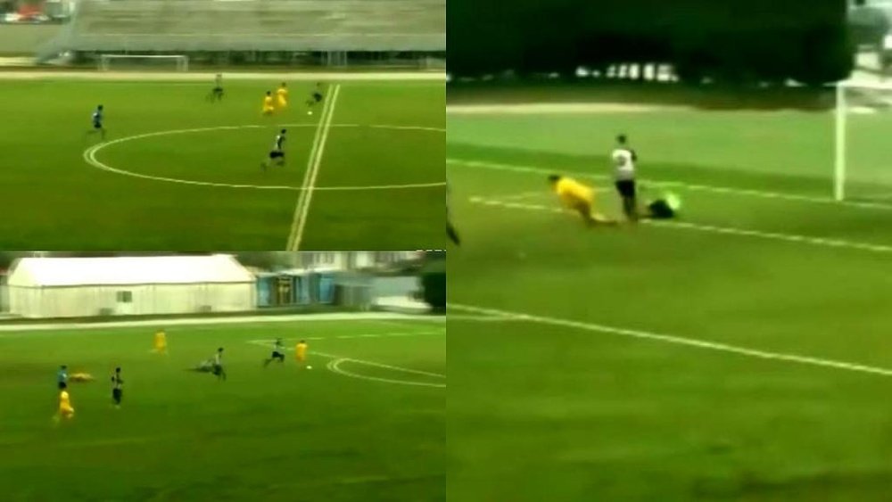 El gol maradoniano del hijo de un ex futbolista que ya despunta. Captura/MarcaTV