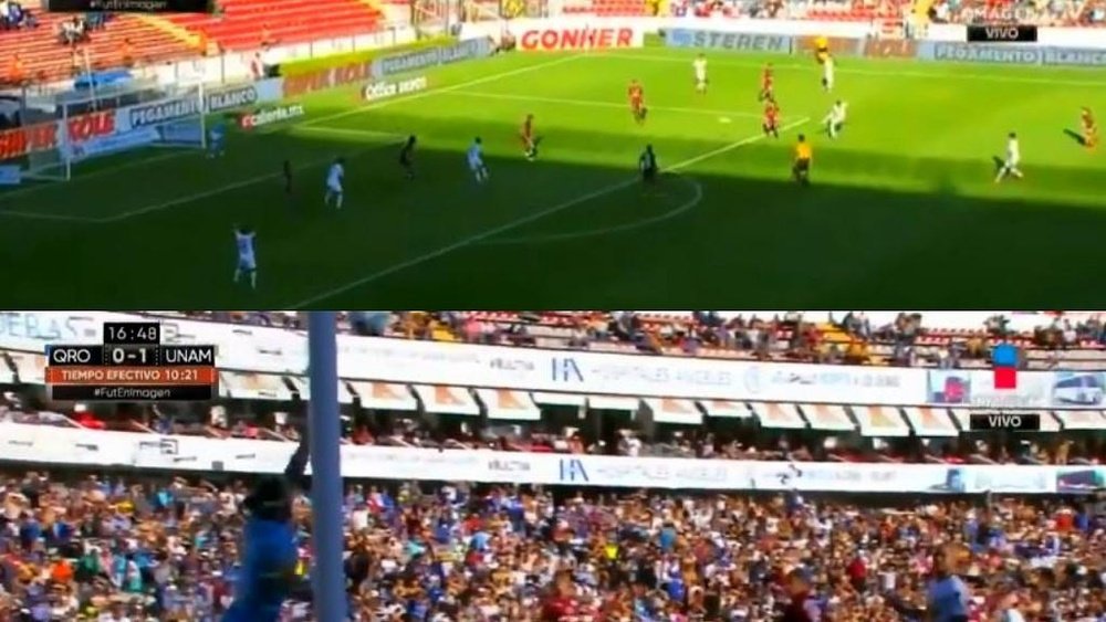 Barrera inauguró el marcador con un golazo. Twitter/LigaBancomer