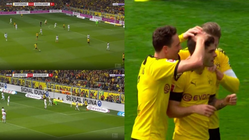 Pulisic s'offre un dernier but au Signal Iduna Park. Captura/beINSports