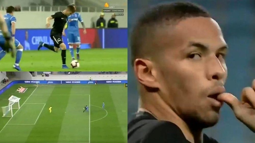 Conexión de leyenda: el hijo de Hagi asistió al hijo de Rivaldo. Captura/Lookplus