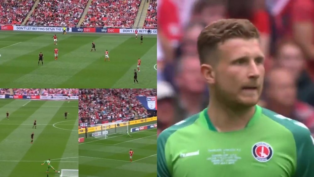 Une erreur qui peut couter une montée. Capture/DAZN