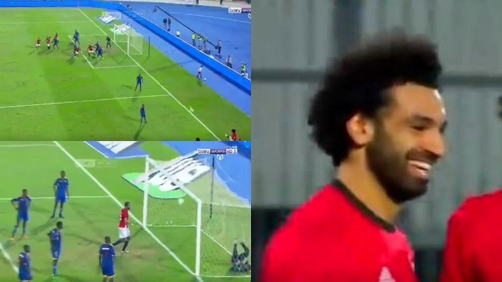 Salah renait de ses cendres avec sa sélection. capture/BeInSports