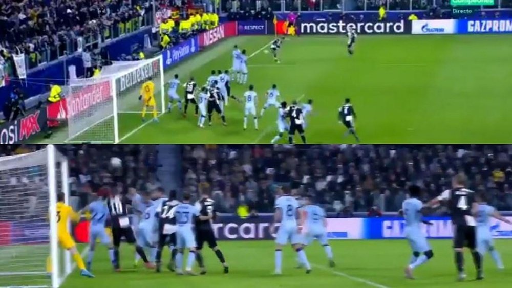 Dybala hizo humano a Oblak con un obús casi sin ángulo. Captura/Movistar+