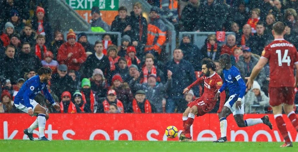 Le but de Salah à Anfield. LFC