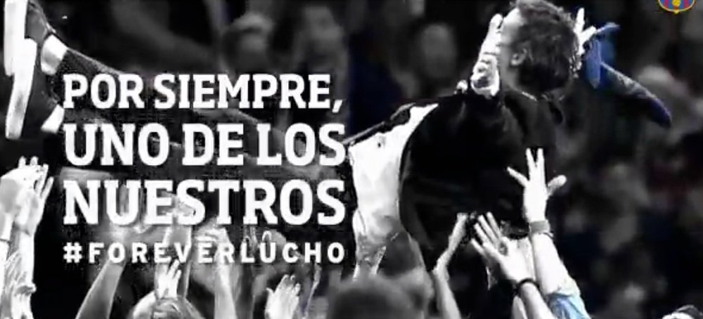 O Camp Nou vai dizer adeus a Luis Enrique. Twitter/FCBarcelona