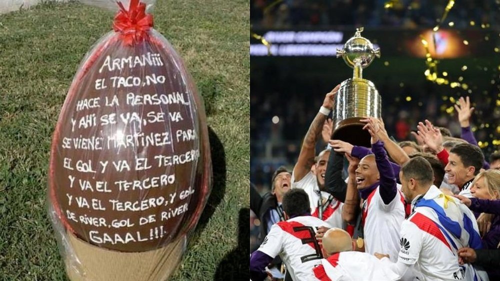 El huevo de pascua más famoso de Argentina con sabor a Libertadores. EFE/Archivo