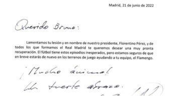 El Madrid mandó un mensaje de ánimo a Bruno Henrique tras su grave lesión. Instagram/b.henrique27