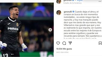 Rulli apareció tras las críticas en su Instagram. Instagram/gerorulli