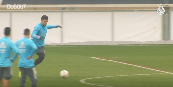 VÍDEO: así le pegan Marcelo, Jovic, Vinicius y compañía en los entrenamientos
