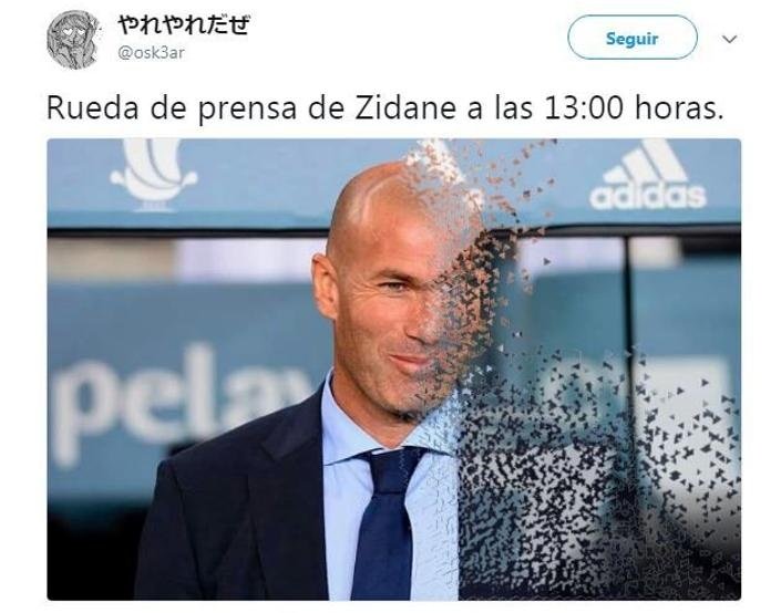 Zidane anunció su despedida. Captura/Osk3ar