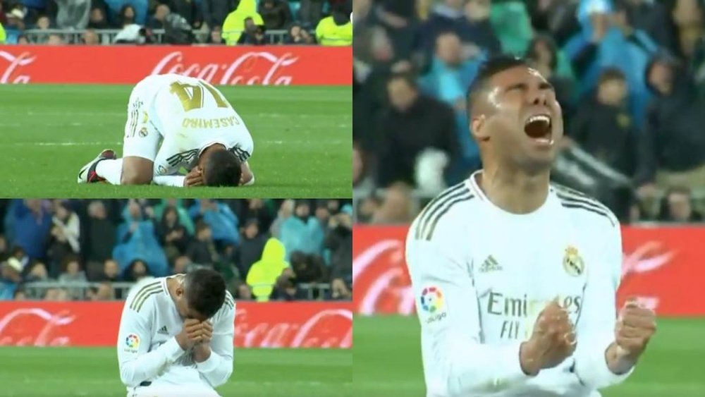 El sentimiento de Casemiro que representa a todo el Bernabéu. Captura/MovistarLaLiga