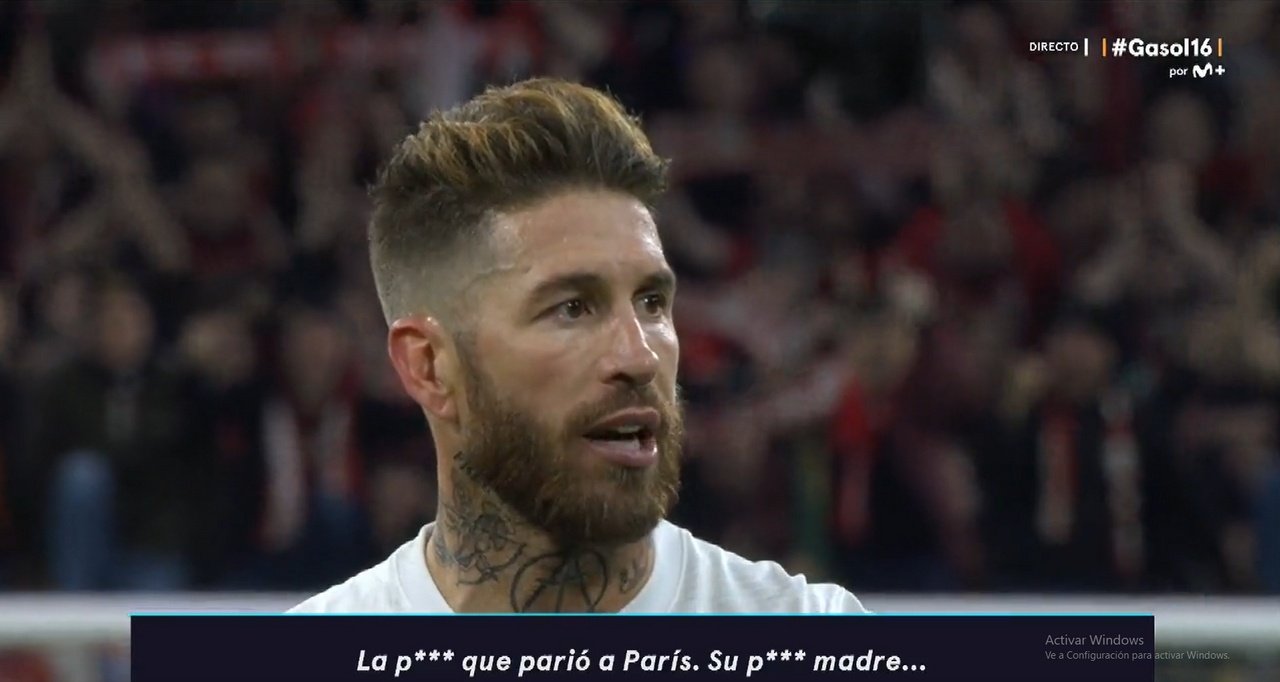 Sergio Ramos se défend d'avoir insulté le PSG. Capture/Movistar+