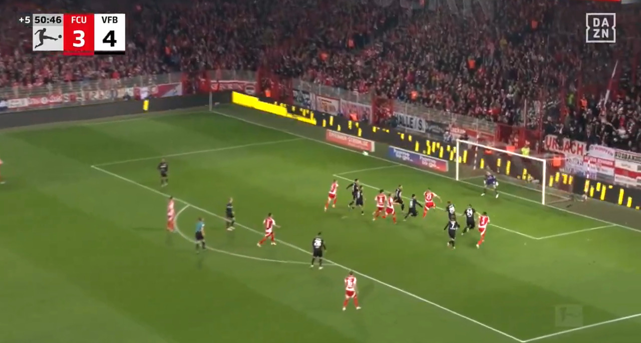 Union Berlin y Stuttgart firmaron un 4-4 en la jornada 30 de la Bundesliga. Una primera mitad para la historia del fútbol brindó 8 goles en un encuentro que no tuvo vencedor pese a la épica.