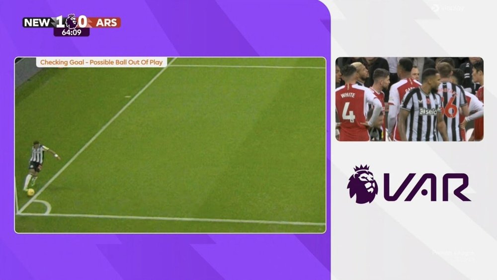 Ni falta, ni mano, ni fuera de juego ni saque de puerta. Captura/DAZN