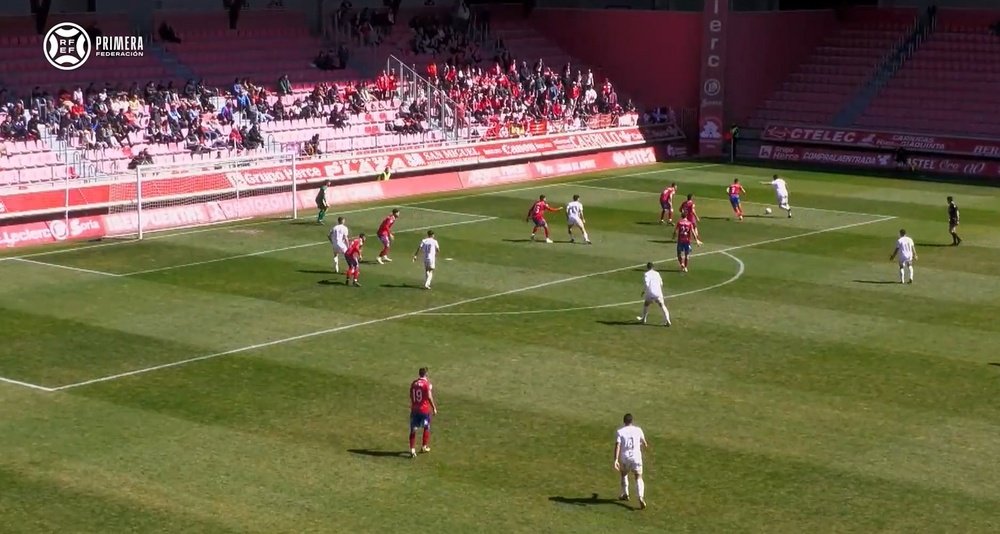 El Real Murcia se aleja del 'play off' punto a punto. Captura/Primera_RFEF