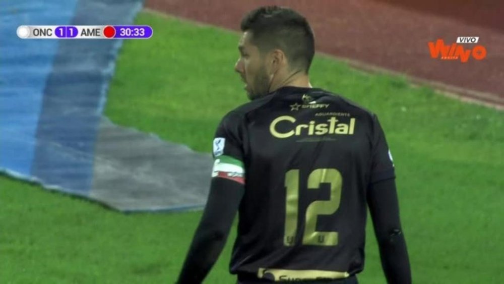 El América empató a uno en casa de Once Caldas. Captura/WinSports